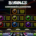 bubbles gewinne