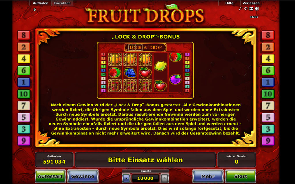 fruit drops feature