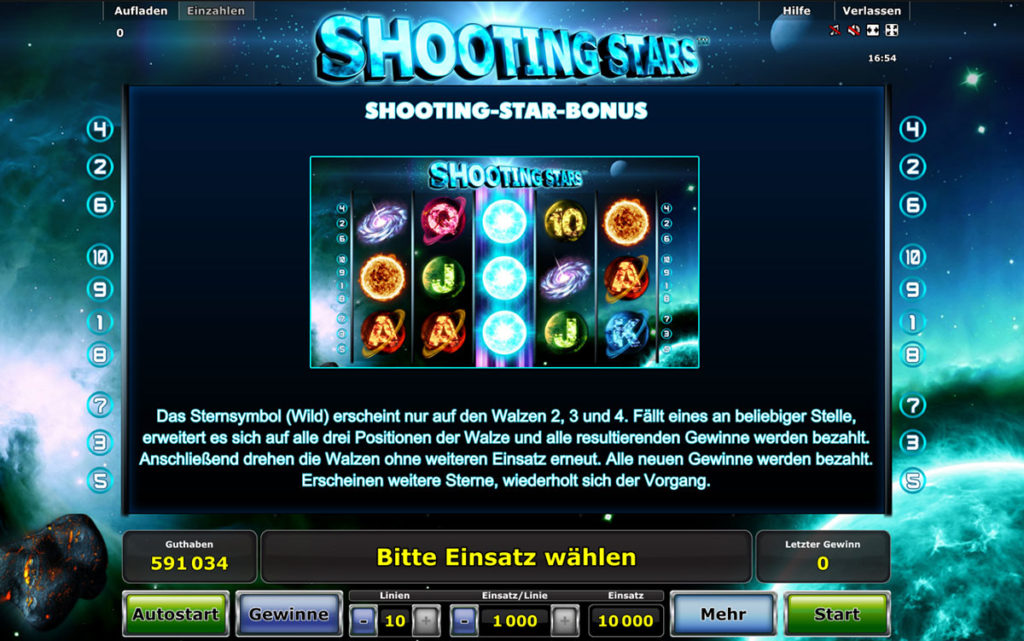 shooting stars feature